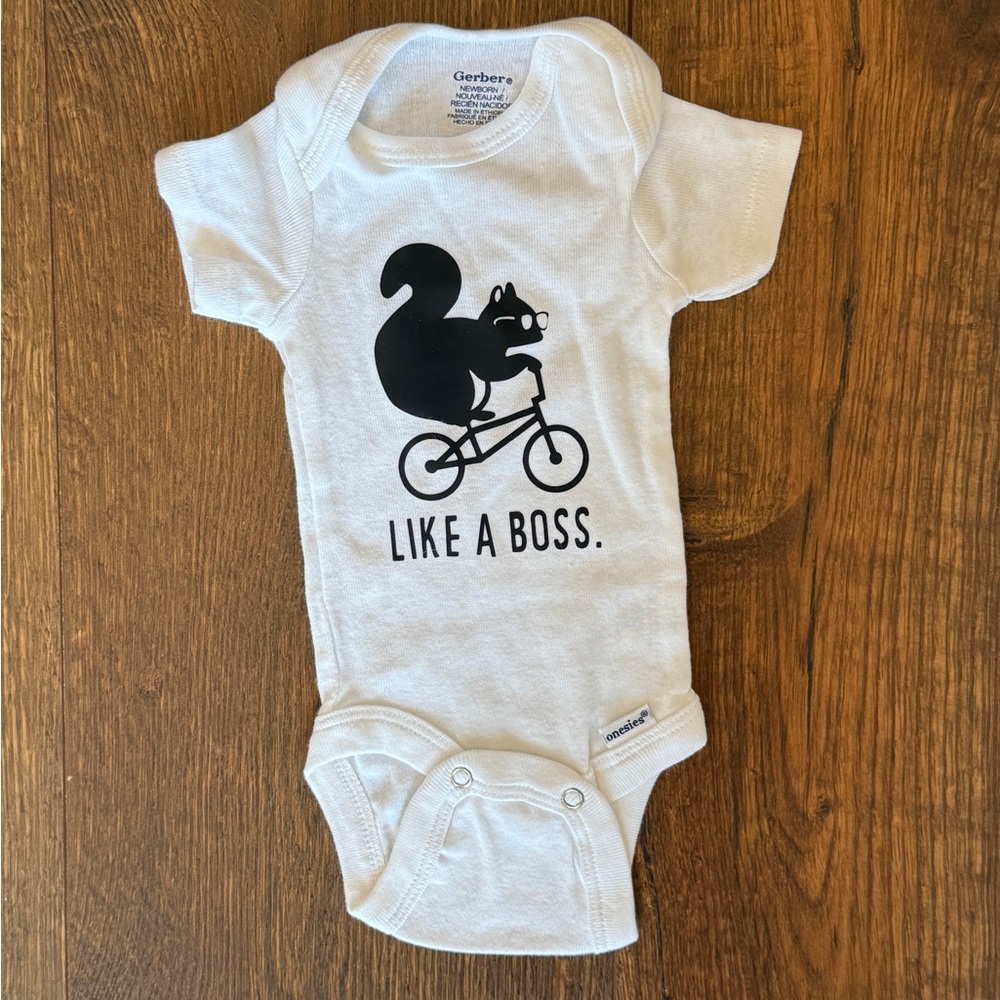 ✨4/$15✨ Like a Boss Baby Onesie Gerber Size Newborn